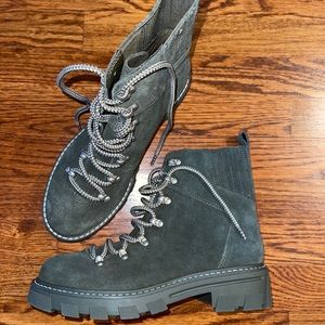 Splendid Suede Lace Up Ankle Boots